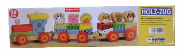Holzzug / Holzeisenbahn 25 tlg. für Kinder