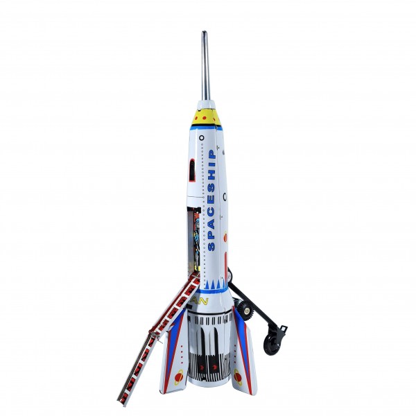 Rakete weiß "Titan", Made in China" aus Blech