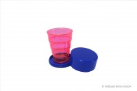 Klappbecher leuchtrot Klappbecher leuchtrot