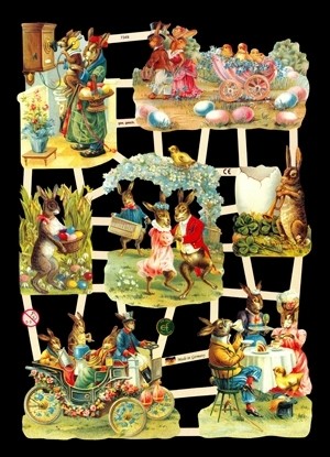 Glanzbilder, Ostern, ohne Glitter