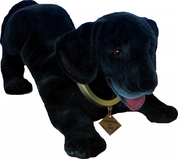 Wackelhund Wackeltier Labrador schwarz 30 cm