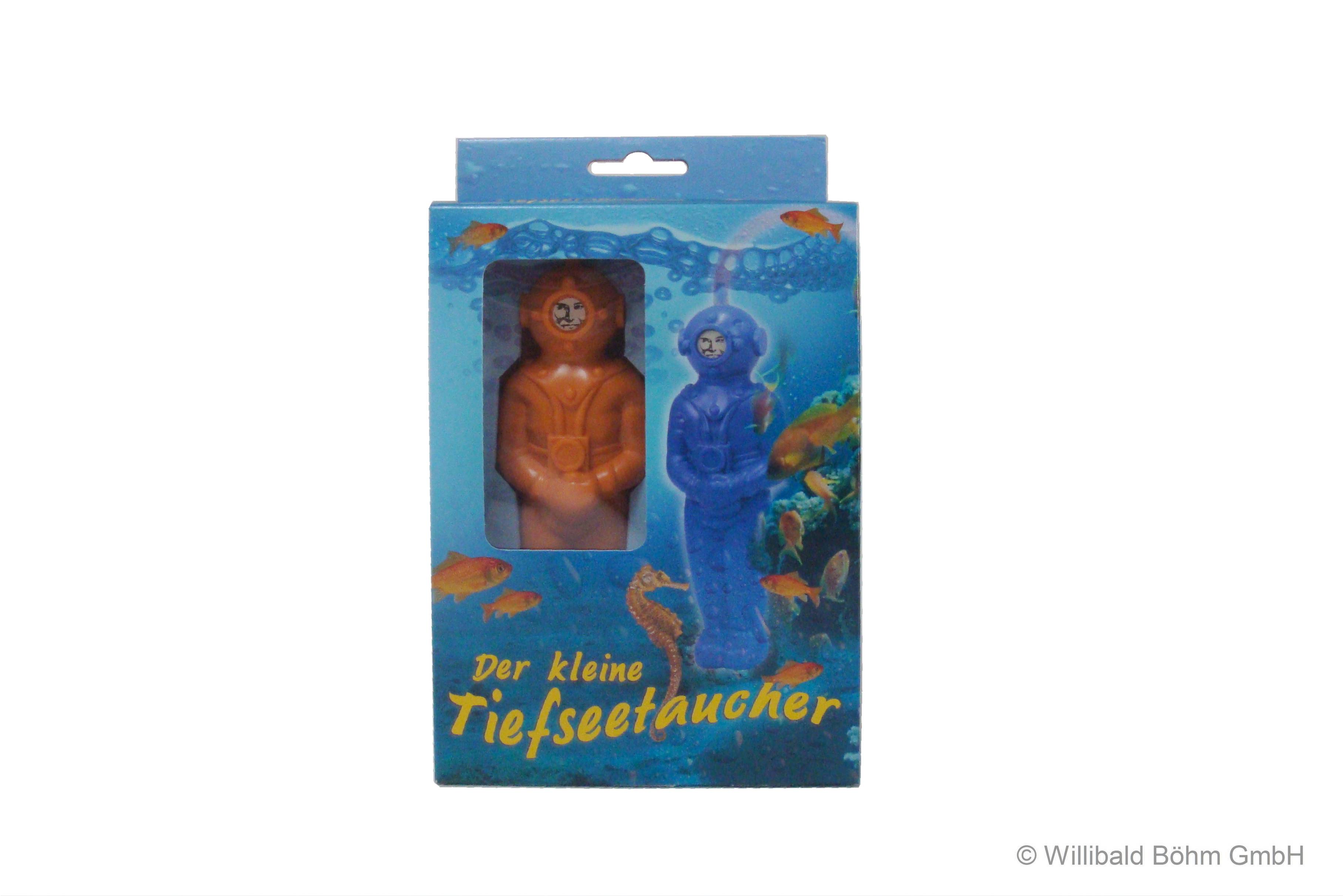 Der kleine Tiefseetaucher in grün Größe ca 14 cm aus Kunststoff DDR-Spielzeug 