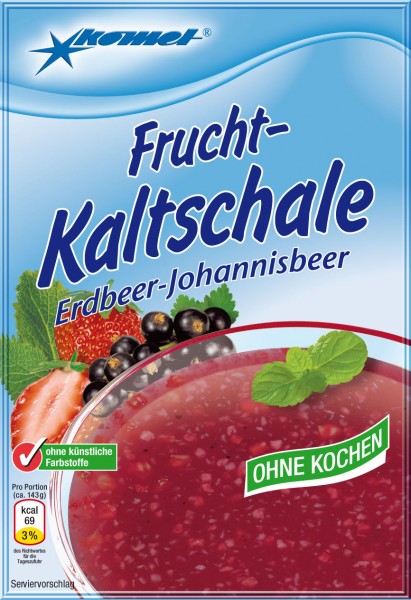 Frucht-Kaltschale Erdbeer-Johannisbeer, 71 g