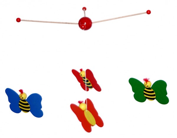 Mobile,Bienen,4-tlg.  klein, Hess Holzspielzeug