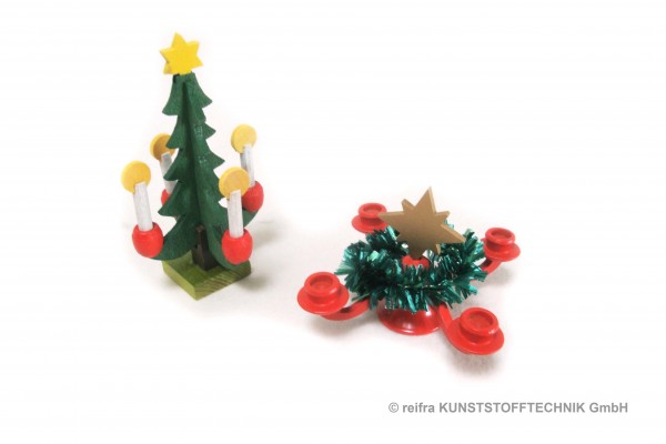 Adventsleuchter & Tannenbaum Puppenstube