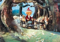 Postkarte Kindermotiv Sandmann Pferdekutsche Postkarte Kindermotiv Sandmann Pferdekutsche