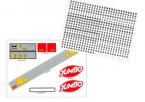 Aufkleber für Groß LKW "Jumbo"