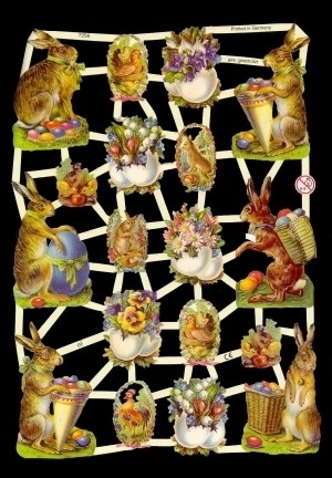 Glanzbilder, Ostern ohne Glitter