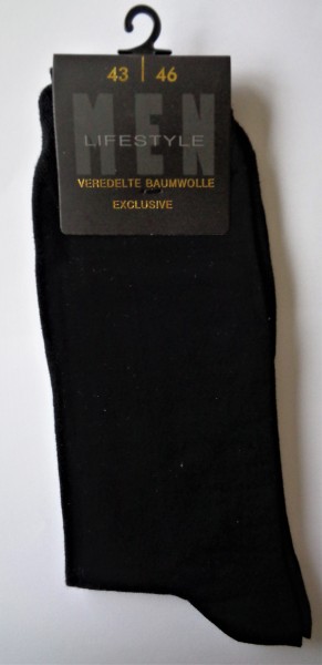 Esda Herrensocke,Business Socke, schwarz 43/46