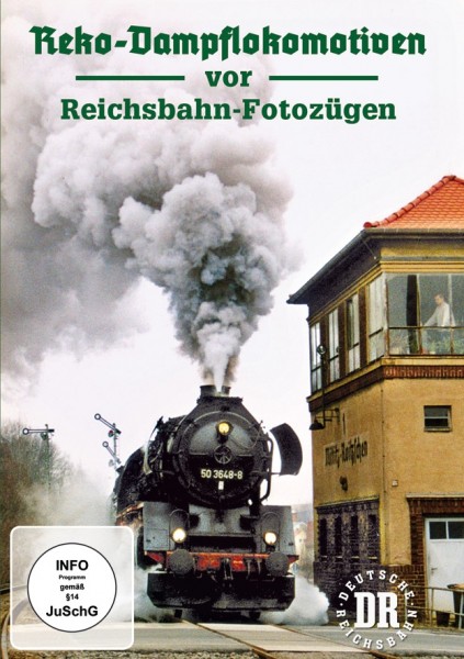 Reko-Dampflokomotiven vor Reichsbahnn-Fotozügen