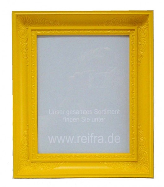 Bilderrahmen schlicht gelb matt