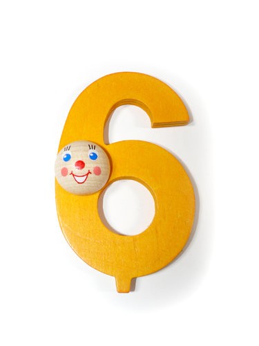 Geburtstagszahl "6"