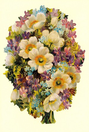 Aufstellschmuckkarte Blumenstrauß