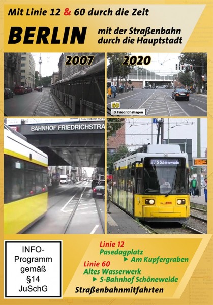 Straßenbahnmitfahrten Berlin Linie 12 & 60  DVD