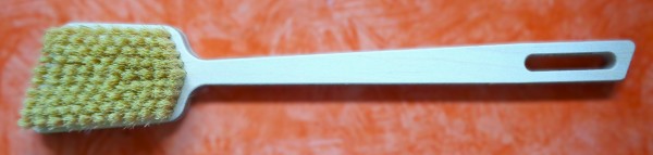 Rückenbürste aus Schichtholz roh, reines Fibre