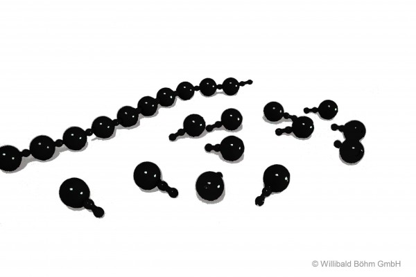 Perlenkette "Anne", schwarz