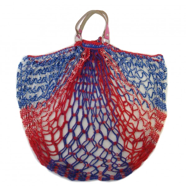 Einkaufsnetz classic rot / blau