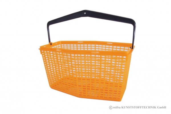 Mehrzweckkorb 7 l, Klammerkörbchen orange/schwarz