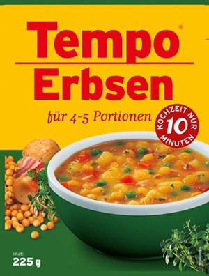 Tempo Erbsen 225g