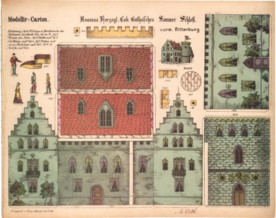 Ausschneidebogen Sommer Schloss