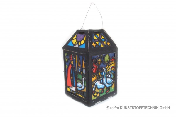 Kastenlaterne Sankt Martin 13 x 24 cm