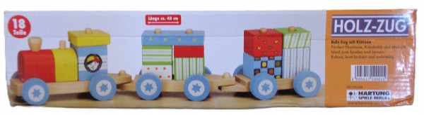Holz Zug / Eisenbahn 18 tlg. für Kinder