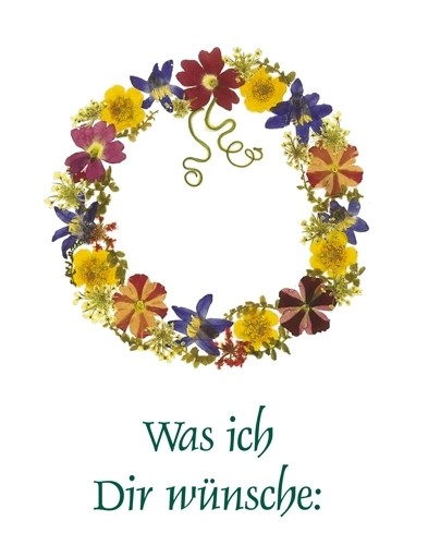 Leporello Nr. 10 Zipfelhaus Blütenbilder Wünsche