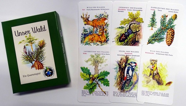 Kartenspiel Quartett "Unser Wald" Spika