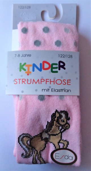 Esda Kinderstrumpfhose Pferd rosa  98/104