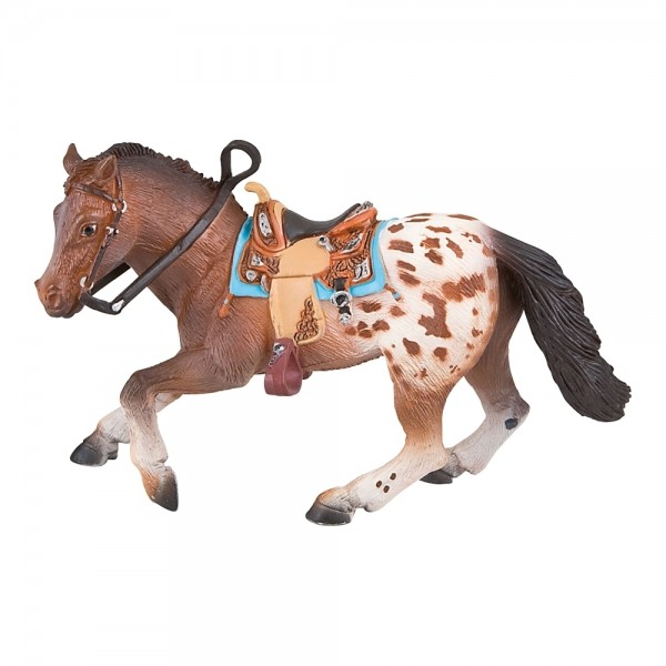 Bullyland Figur Pferdehof - Apaloosa Hengst