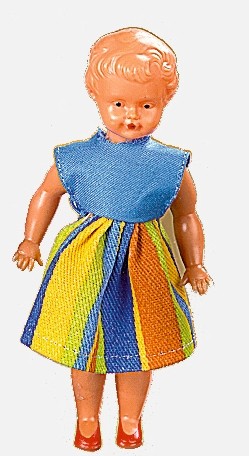 Plastik-Puppe, 12 cm