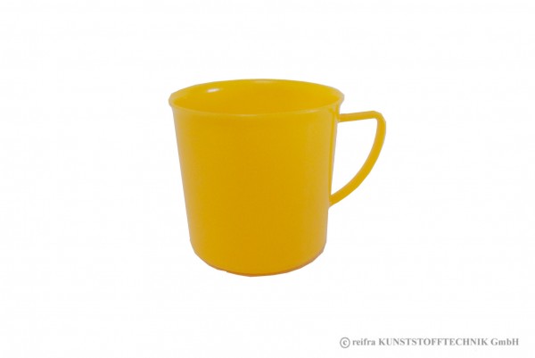 Henkelbecher, orange