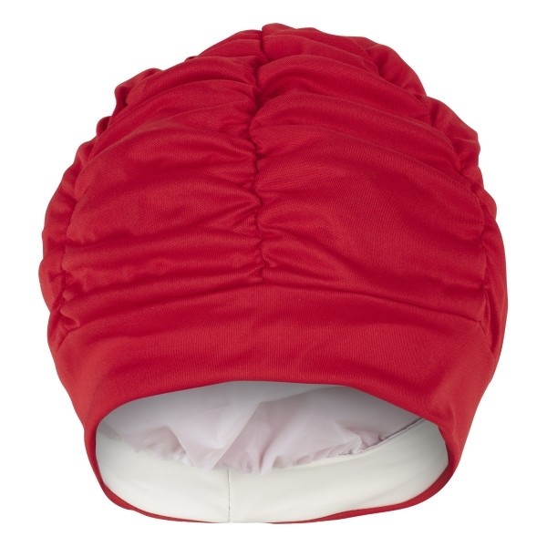 Stoff-Badehaube Damen rot