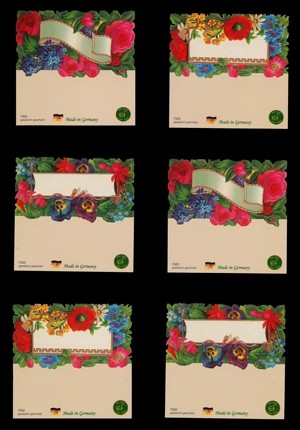 Tischkarten mit Blumenprint Ernst Freihoff