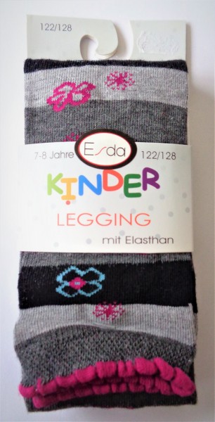 Esda Kinderlegging "Blumen" grau  122/128