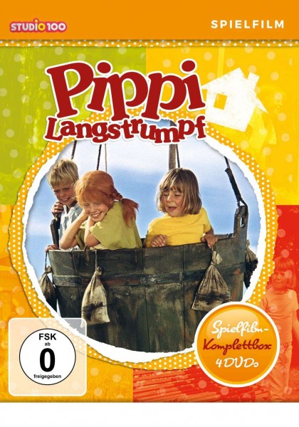Pippi Langstrumpf Astrid Lindgren 4erKomplettbox