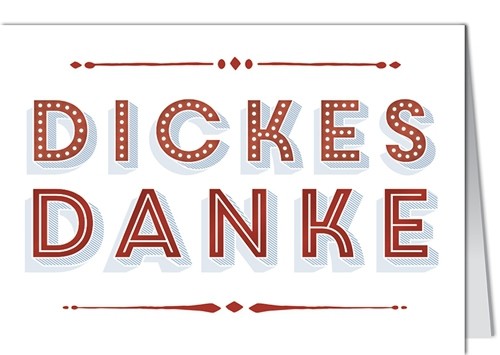 Minigrußkarte "Dickes Danke"