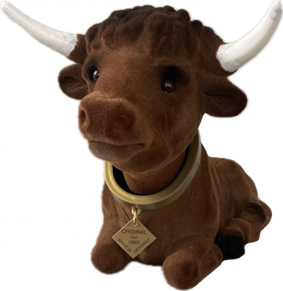 Wackelhund Wackeltier Stier braun groß 30 cm