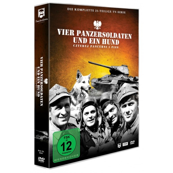 Vier Panzersoldaten und ein Hund