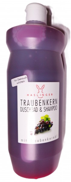 Haslinger Traubenkernöl Duschbad & Shampoo(1000ml)