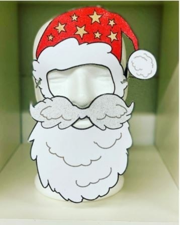 Kisabi Weihnachtsmann Masken 4er Set  A4