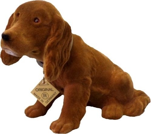 Wackelhund Spaniel klein  braun 20 cm