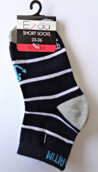 Esda Kinder Socken 2er Pack, marine/blau 23/26