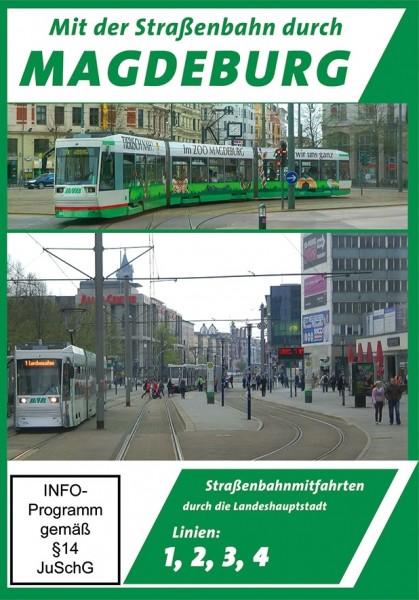 Mit der Straßenbahn durch Magdeburg Linie 1-4 DVD