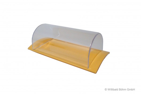 Rollenbutterdose, pastell-gelb