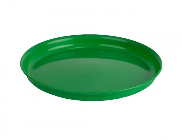 Teller 18 cm grün Kunststoff