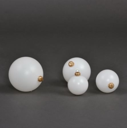 4er Weihnachtskugel Set zum Basteln in 4 Größen