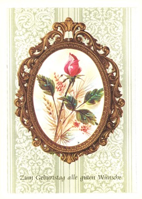 Handgefertigte Karten  - Blumensträuße im Barockra