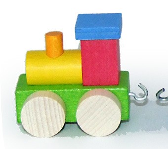 Lokomotive aus Holz
