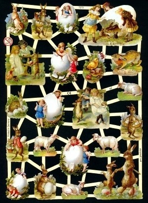 Glanzbilder, Ostern ohne Glitter